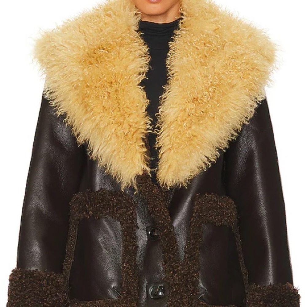 L'Academie Teddy Jacket - Brown and Cream